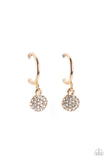 Bodacious Ballroom - Gold - Tiny Hoop Earrings - Paparazzi Earrings