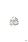 Tropical Trillium - White Flower Ring - Paparazzi Accessories
