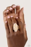 Shimmery Sovereign - White