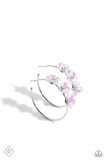 Ethereal Embellishment - Multi - Paparazzi Flower Hoop Earrings