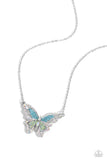 Weekend WINGS - Multi - Paparazzi Iridescent Butterfly Necklace