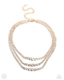 Dynamite Debut - Gold - Paparazzi Bling Choker