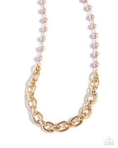 Dual Daydream - Brown - Paparazzi Pearl Necklace